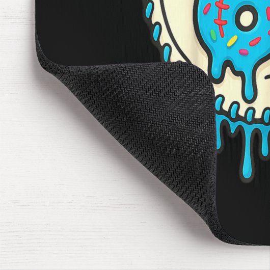 67 Ice Cream Drip Funny Six Seven Baseball  Muismat (Hoek)