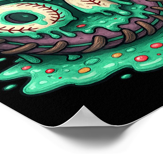 67 Ice Cream Drip Funny Six Seven Baseball  Poster (Hoek)