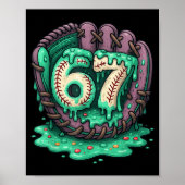 67 Ice Cream Drip Funny Six Seven Baseball  Poster (Voorkant)