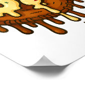 67 Ice Cream Drip Funny Six Seven Baseball Poster (Hoek)