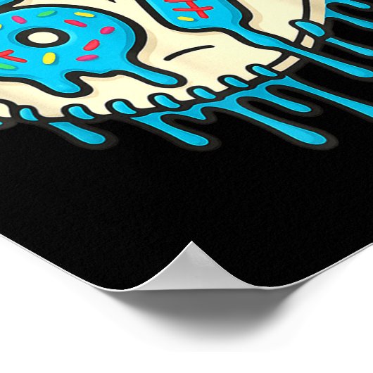 67 Ice Cream Drip Funny Six Seven Baseball  Poster (Hoek)