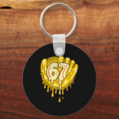 67 Ice Cream Drip Funny Six Seven Baseball  Sleutelhanger (Voorkant)