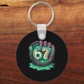 67 Ice Cream Drip Funny Six Seven Baseball  Sleutelhanger (Voorkant)