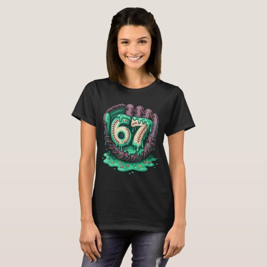 67 Ice Cream Drip Funny Six Seven Baseball  T-shirt (Voorkant volledig)