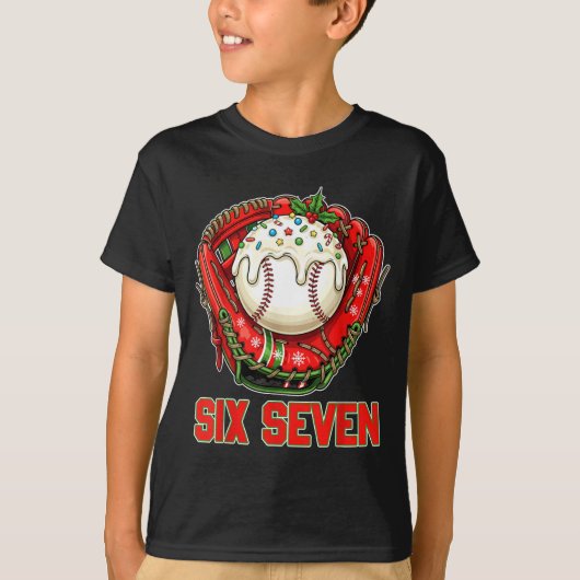 67 Ice Cream Drip Funny Six Seven Gen Alpha Christ T-shirt (Voorkant)
