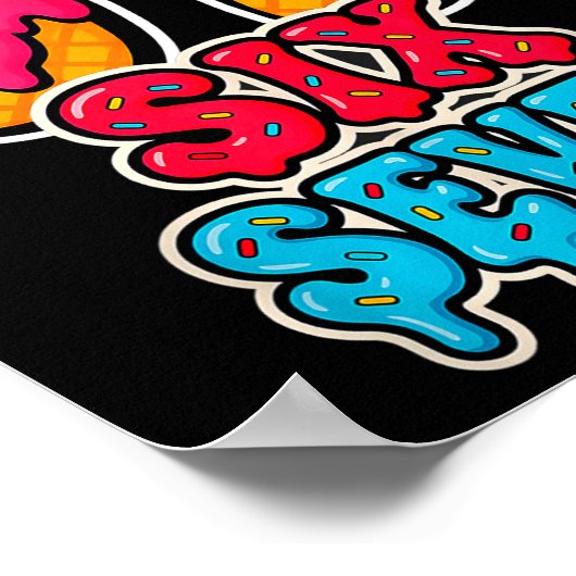 67 Ice Cream Drip Funny Six Seven Gen Alpha Meme S Poster (Hoek)