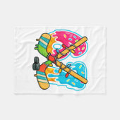 67 Ice Cream Drip Hockey Christmas Light  Fleece Deken (Voorkant (Horizontaal))