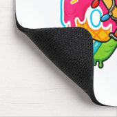 67 Ice Cream Drip Hockey Christmas Light  Muismat (Hoek)