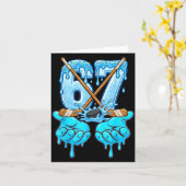 67 Ice Cream Drip Hockey Gen Alpha Slang Six Seven Kaart (Gele Bloem)