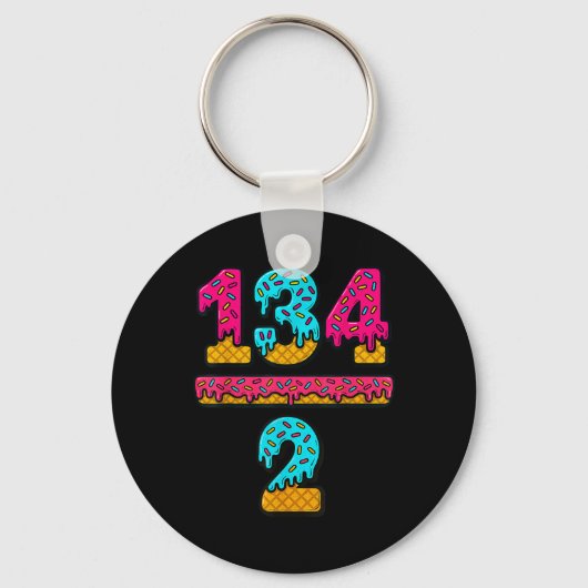 67 Ice Cream Drip Meme Division Math Teacher Gen A Sleutelhanger (Voorkant)