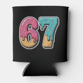 67 Ice Cream Drip Meme Funny Six Seven Gen Alpha  Blikjeskoeler (Voorkant)