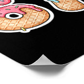 67 Ice Cream Drip Meme Funny Six Seven Gen Alpha ( Poster (Hoek)