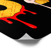 67 Ice Cream Drip Meme Funny Six Seven Valentine D Poster (Hoek)