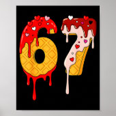 67 Ice Cream Drip Meme Funny Six Seven Valentine D Poster (Voorkant)