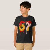 67 Ice Cream Drip Meme Funny Six Seven Valentine D T-shirt (Voorkant volledig)