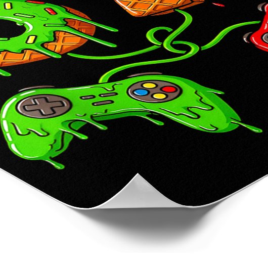 67 Ice Cream Drip Meme Gamer Six Seven Christmas B Poster (Hoek)