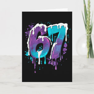 67 Ice Cream Drip Meme Grappig Zes Zeven Gen Alpha Kaart