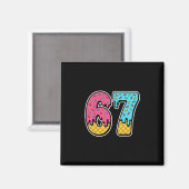 67 Ice Cream Drip Meme Six Seven Funny Gen Alpha D Magneet (Voorkant / Achterkant)