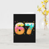 67 Ice Cream Drip Meme Six Seven Gen Alpha Slang  Kaart (Gele Bloem)