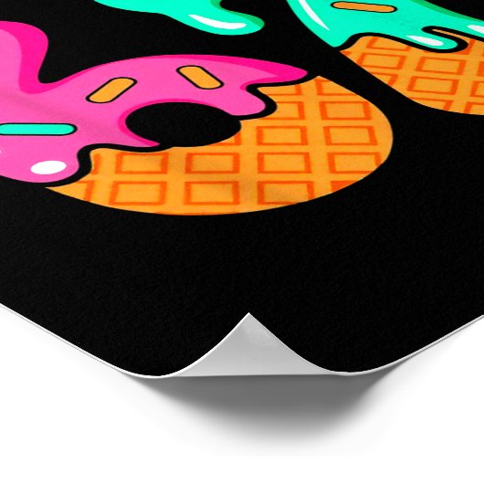 67 Ice Cream Drip Meme Six Seven Gen Alpha Slang M Poster (Hoek)