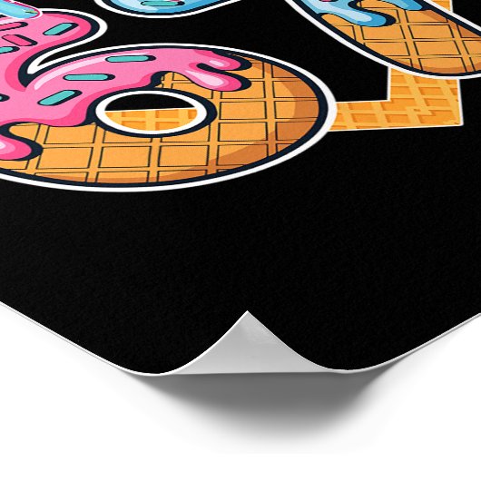 67 Ice Cream Drip Meme Six Seven Gen Alpha Slang  Poster (Hoek)