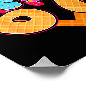 67 Ice Cream Drip Meme Six Seven Gen Alpha Slang  Poster (Hoek)