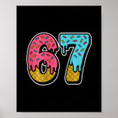 67 Ice Cream Drip Meme Six Seven Gen Alpha Slang ( Poster (Voorkant)