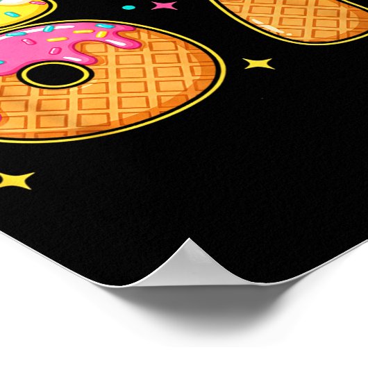 67 Ice Cream Drip Meme Six Seven Gen Alpha Slang  Poster (Hoek)