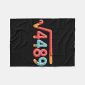 67 Ice Cream Drip Meme Square Root 4489 Fleece Deken (Voorkant (Horizontaal))