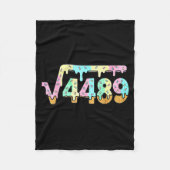 67 Ice Cream Drip Meme Square Root 4489 Slang Math Fleece Deken (Voorkant)