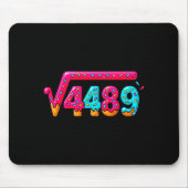 67 Ice Cream Drip Meme Square Root 4489 Slang Math Muismat (Voorkant)