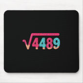 67 Ice Cream Drip Meme Square Root 4489 Slang Math Muismat (Voorkant)