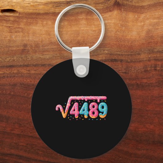67 Ice Cream Drip Meme Square Root 4489 Slang Math Sleutelhanger (Voorkant)