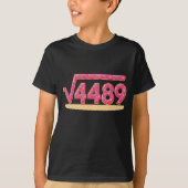 67 Ice Cream Drip Meme Square Root 4489 Slang Math T-shirt (Voorkant)