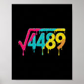 67 Ice Cream Drip Meme Square Root 4489 Slang Teac Poster (Voorkant)