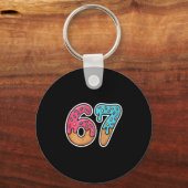 67 Ice Cream Drip (on Ck) Sleutelhanger (Voorkant)