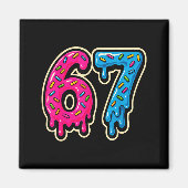 67 Ice Cream Meme Six Seven  Magneet (Voorkant)