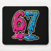 67 Ice Cream Meme Six Seven  Muismat (Voorkant)