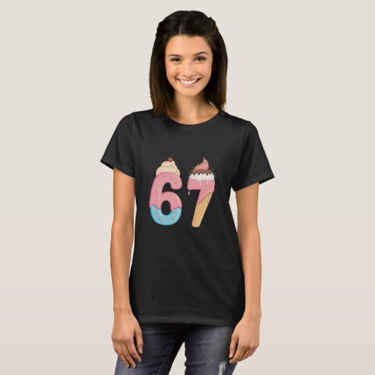 67 Ice Cream T-shirt (Voorkant volledig)