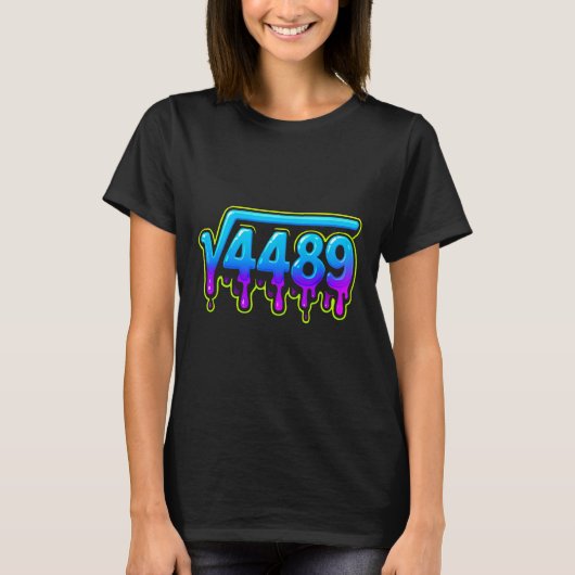 67 Ice Meme Square Root 4489 Slang Math Teacher  T-shirt (Voorkant)