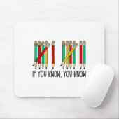 67 If You Know You Know Tally Marks Pencils Six Se Muismat (Met muis)