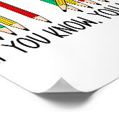 67 If You Know You Know Tally Marks Pencils Six Se Poster (Hoek)