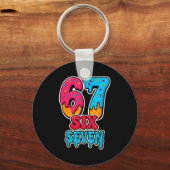 67 Ijs Drip Grappige Zes Zeven Gen Alpha Meme S Sleutelhanger (Voorkant)