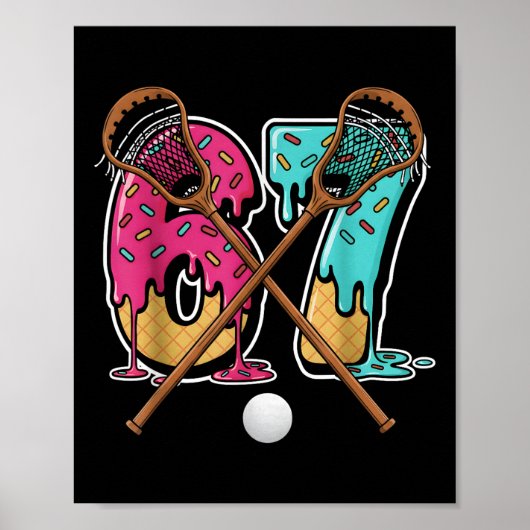 67 Ijs Drip Lacrosse Gen Alpha Slaang Zes Zeven Poster (Voorkant)