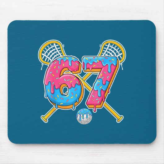 67 Ijs Drip Meme Gen Alpha Jargon Lacrosse Sr Muismat (Voorkant)