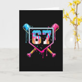 67 ijs drip meme grappig zes zeven Gen Alpha ( Kaart (Gele Bloem)