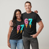 67 Ijs Drip Meme Grappig Zes Zeven Gen Alpha S T-shirt (Unisex)