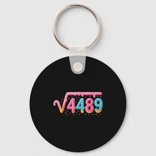 67 Ijs Drip Meme Vierkantswortel 4489 Informele Ta Sleutelhanger (Voorkant)
