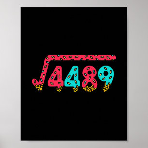 67 Ijs Drip Meme Vierkantswortel 4489 Slang Wiskun Poster