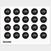 67 Ijs Drip Meme Vierkantswortel 4489 Slang Wiskun Ronde Sticker (Vel)